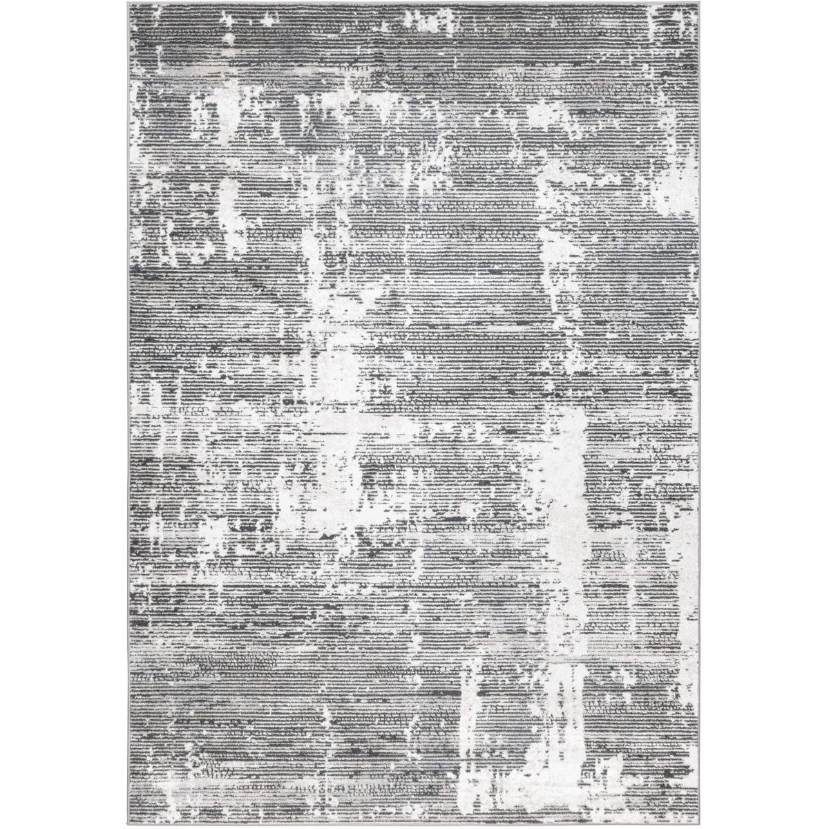 Lavin U5018-0811 Jasmine 130 X 94 inch Black/Grey Rug in 8 x 11