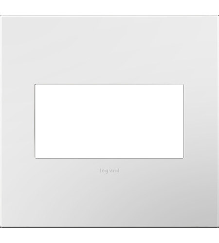 Legrand AWP2GWH4 Adorne Gloss White Wall Plate, 2-Gang photo