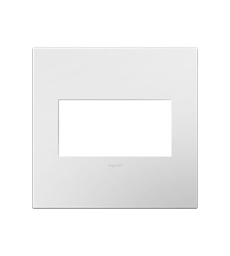 Legrand AWP2GWHW10 Adorne Gloss White Wall Plate, 2-Gang photo