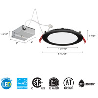 B Right 15w 7 Inch Dimmable Round Led Panel Light 1200lm Ultra Thin 5000k Cool White Led Re Recessed Ceiling Lights Led Recessed Ceiling Lights Led Panel Light