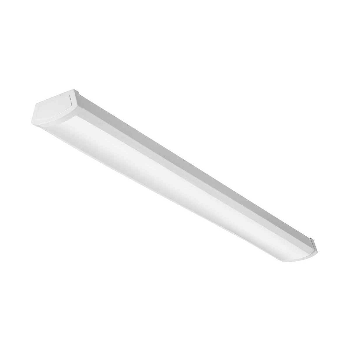 Lithonia Lighting 4' Long, 40 Watt, 2,380 Lumen, Stem Mounted, LED Lamp Wraparound Light Fixture - 122 Volt, White | Part #226LWW