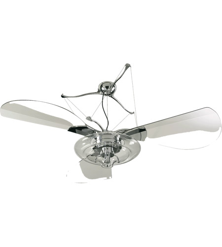 Quorum Jellyfish 58 Inch Chrome With Clear Blades Ceiling Fan 14583 914 Open Box