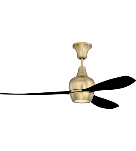 brass and black ceiling fan