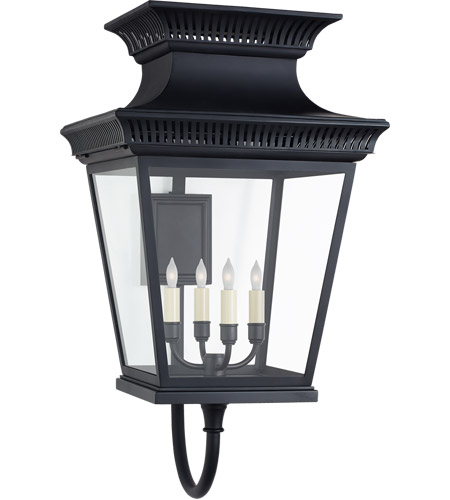Visual Comfort E F Chapman Elsinore 4 Light 31 Inch Black Outdoor Wall Lantern Large Chd2953blk Cg Open Box