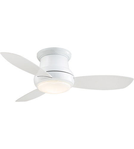 Minka Aire Concept Ii 44 Inch White Flush Mount Ceiling Fan F518l Wh Open Box