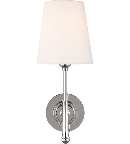 Polished Nickel Wall Sconce Light, Thomas Obrien Lighting Sconces