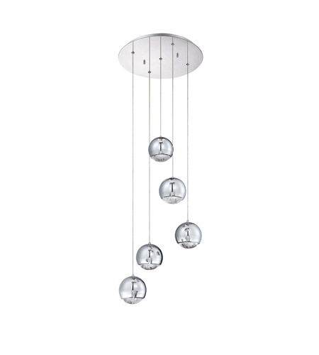 Kendal Lighting Spumante 5 Light 16 Inch Chrome Pendant Ceiling Light Pf55 5lpa Ch Open Box