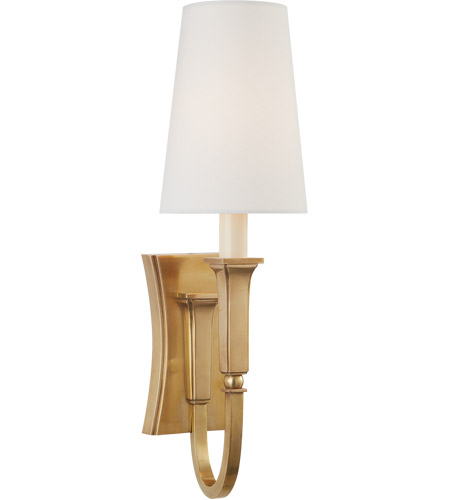 visual comfort brass sconce