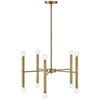 Millie 2 Light 24 inch Lacquered Brass Chandelier Ceiling Light