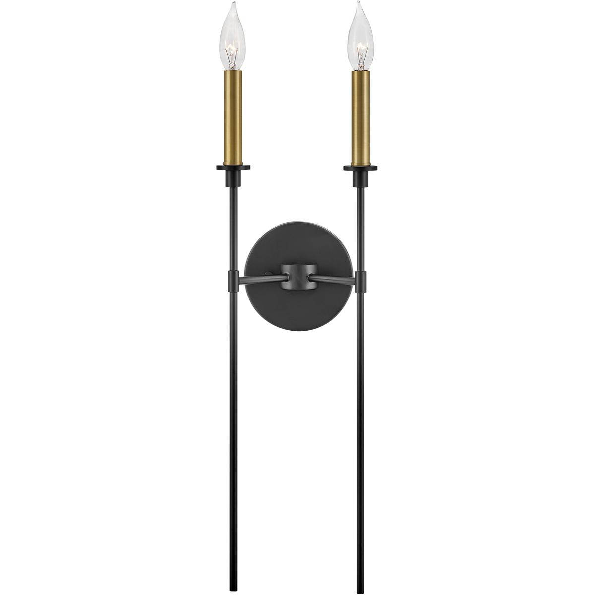 Lark 83072BK Hux LED 7.5 inch Black Sconce Wall Light