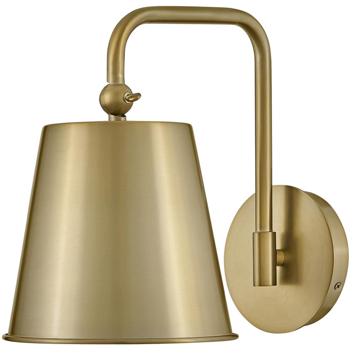 Lark 83522LCB Blake LED 8 inch Lacquered Brass Sconce Wall Light