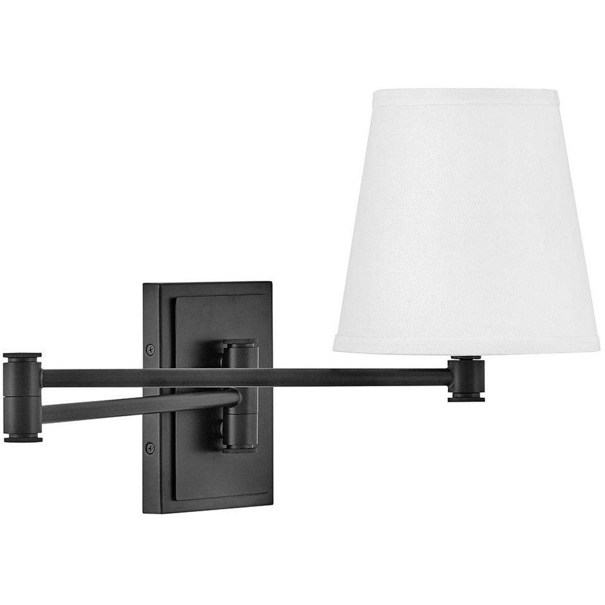 Lark 83772BK Beale 1 Light 7 inch Black Sconce Wall Light