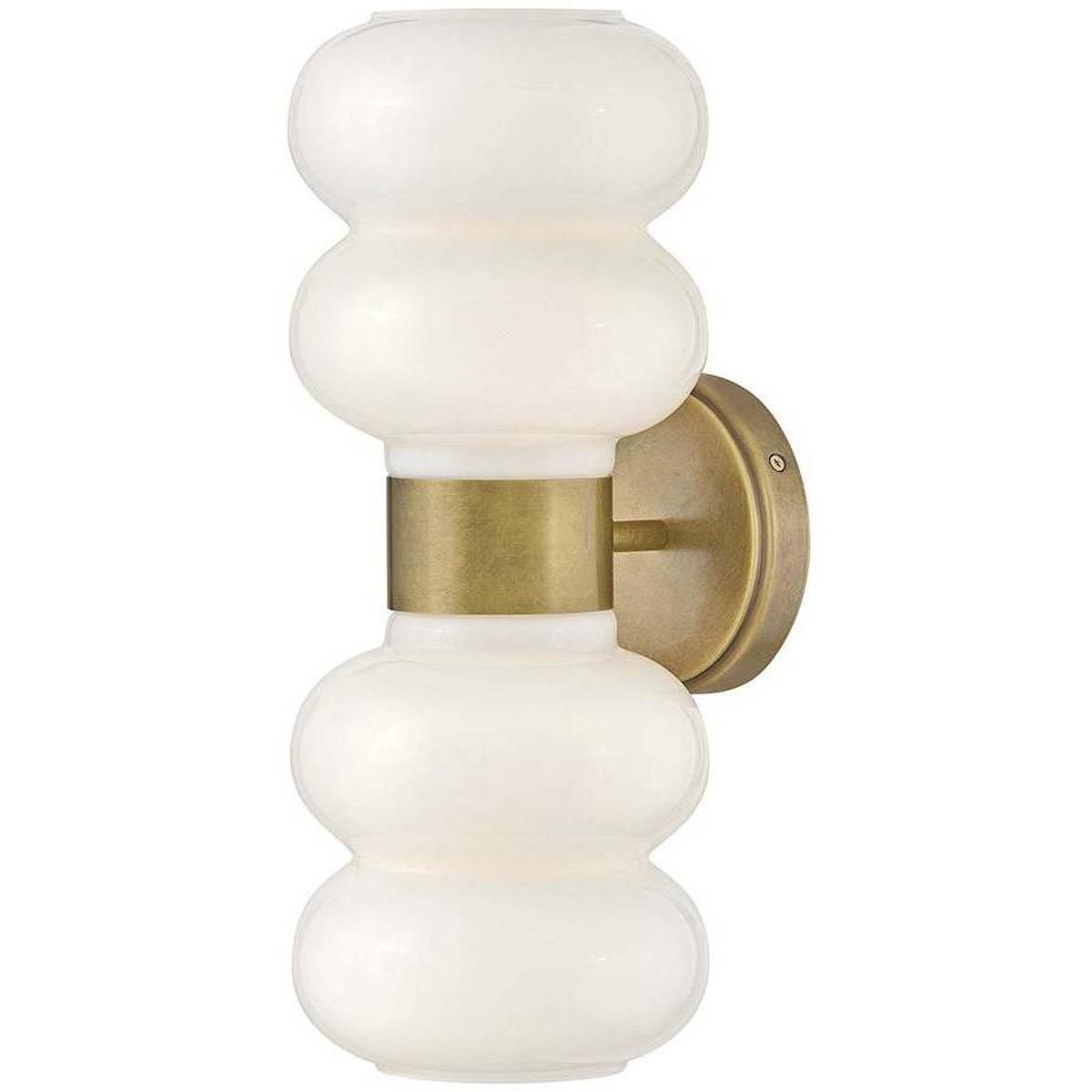 Lacquered Brass LED Wall Sconce from the Nadia Collection