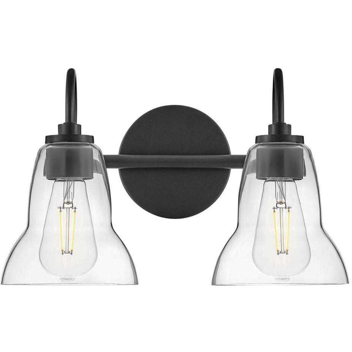 Lark 85562BK Vera LED 15 inch Black Bath Light Wall Light