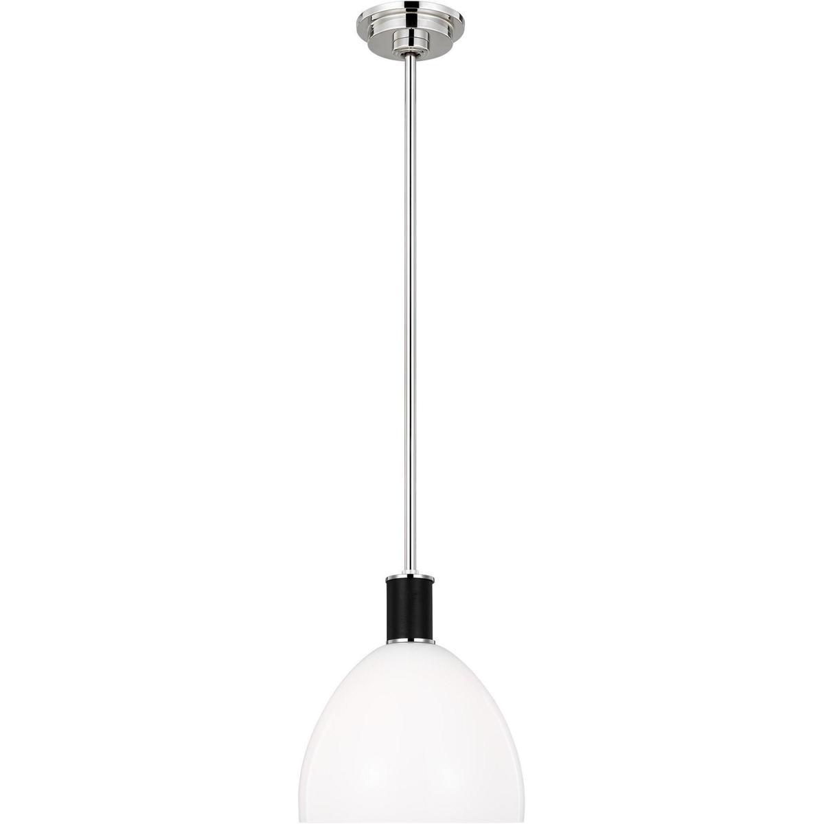 Lauren Ralph Lauren LP1041PNMG Hadley 1 Light 10 inch Polished Nickel Pendant Ceiling Light