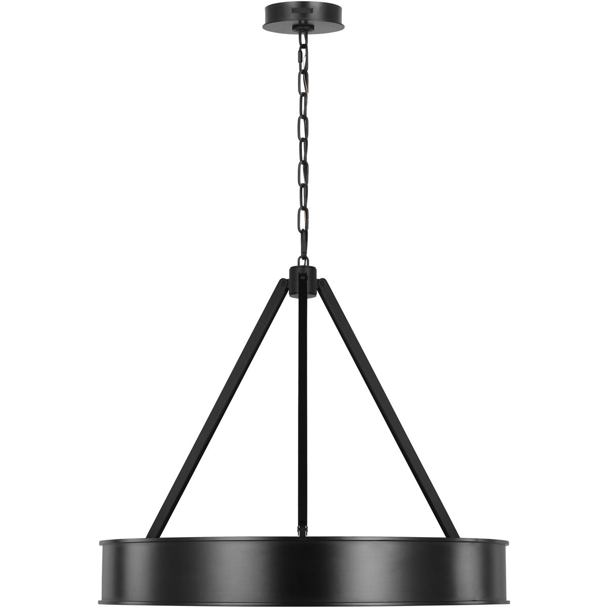 Lauren Ralph Lauren LC1211AIL1 Leonard LED 28 inch Aged Iron Chandelier Ceiling Light