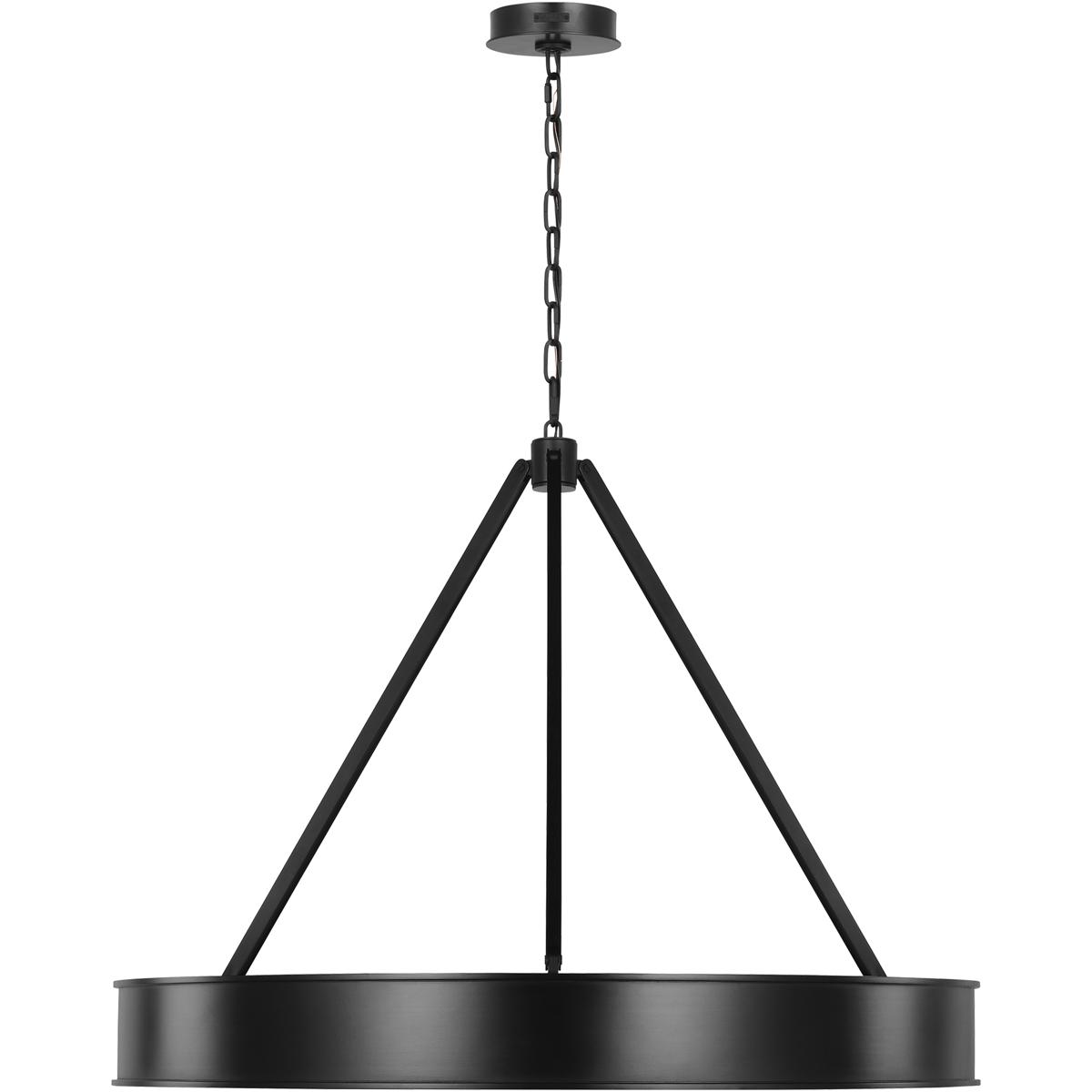 Lauren Ralph Lauren LC1221AIL1 Leonard LED 36 inch Aged Iron Chandelier Ceiling Light