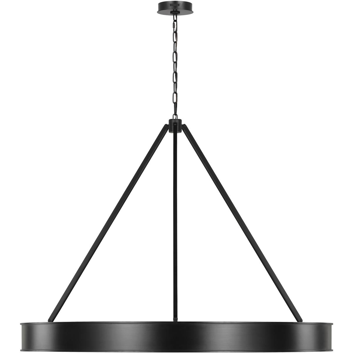 Lauren Ralph Lauren LC1231AIL1 Leonard LED 48 inch Aged Iron Chandelier Ceiling Light