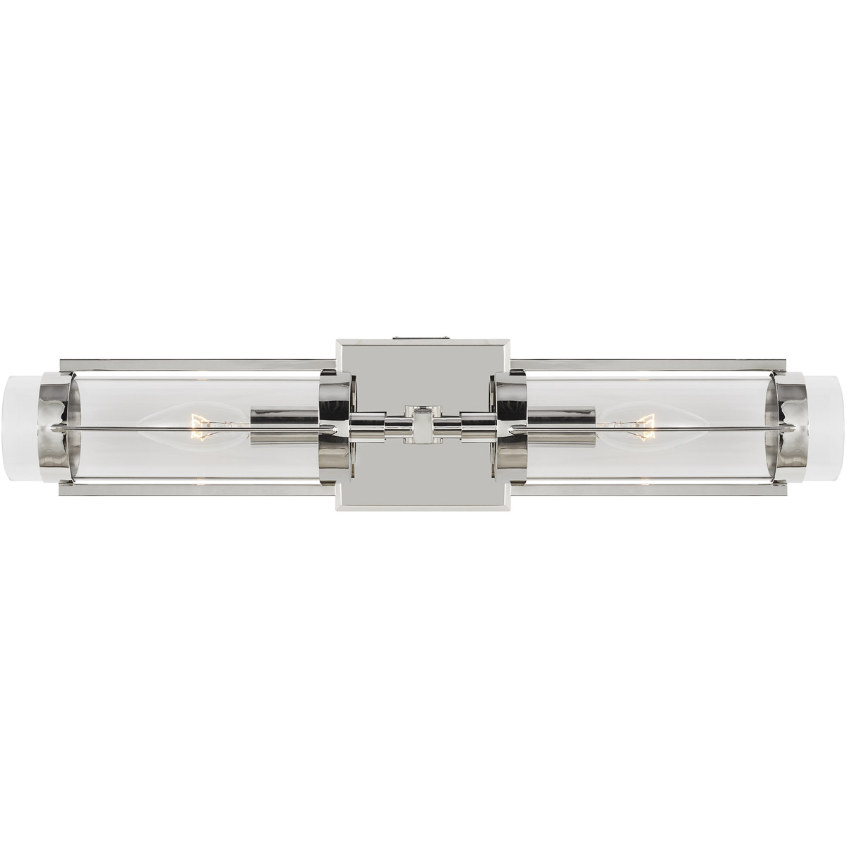 Lauren Ralph Lauren LV1002PN Flynn 2 Light Polished Nickel Linear Vanity Wall Light