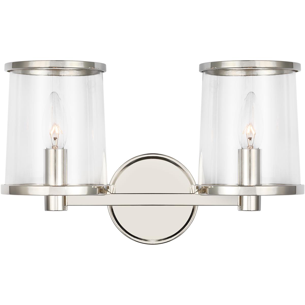Lauren Ralph Lauren LV1082PN Reynolds 2 Light 1463 inch Polished Nickel Vanity Light Wall Light