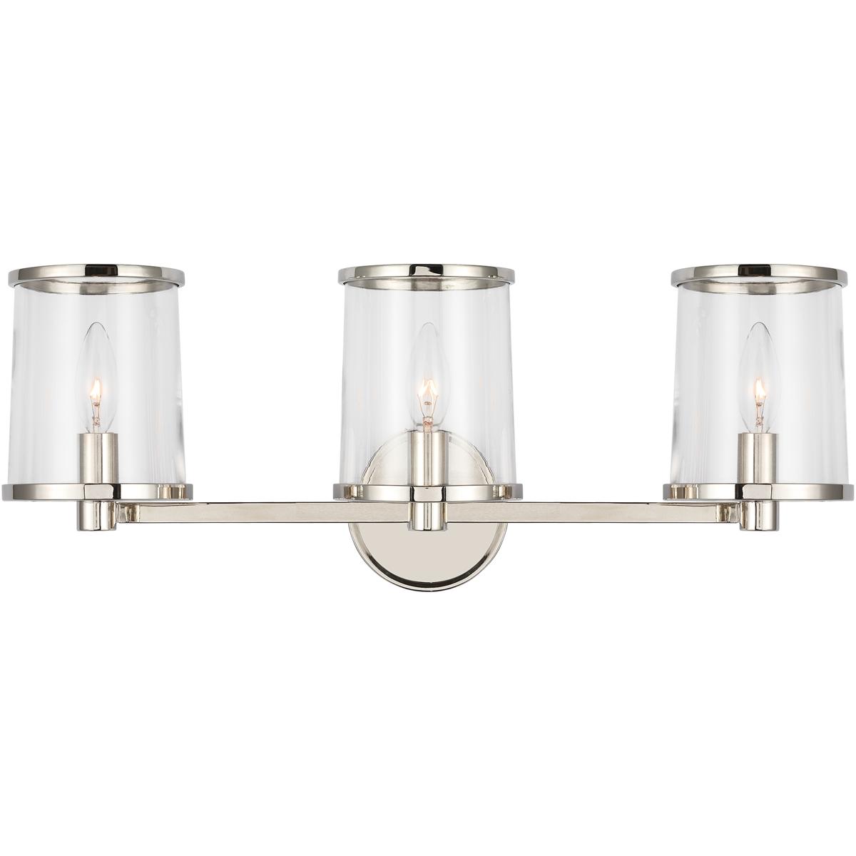 Lauren Ralph Lauren LV1083PN Reynolds 3 Light 2388 inch Polished Nickel Vanity Light Wall Light