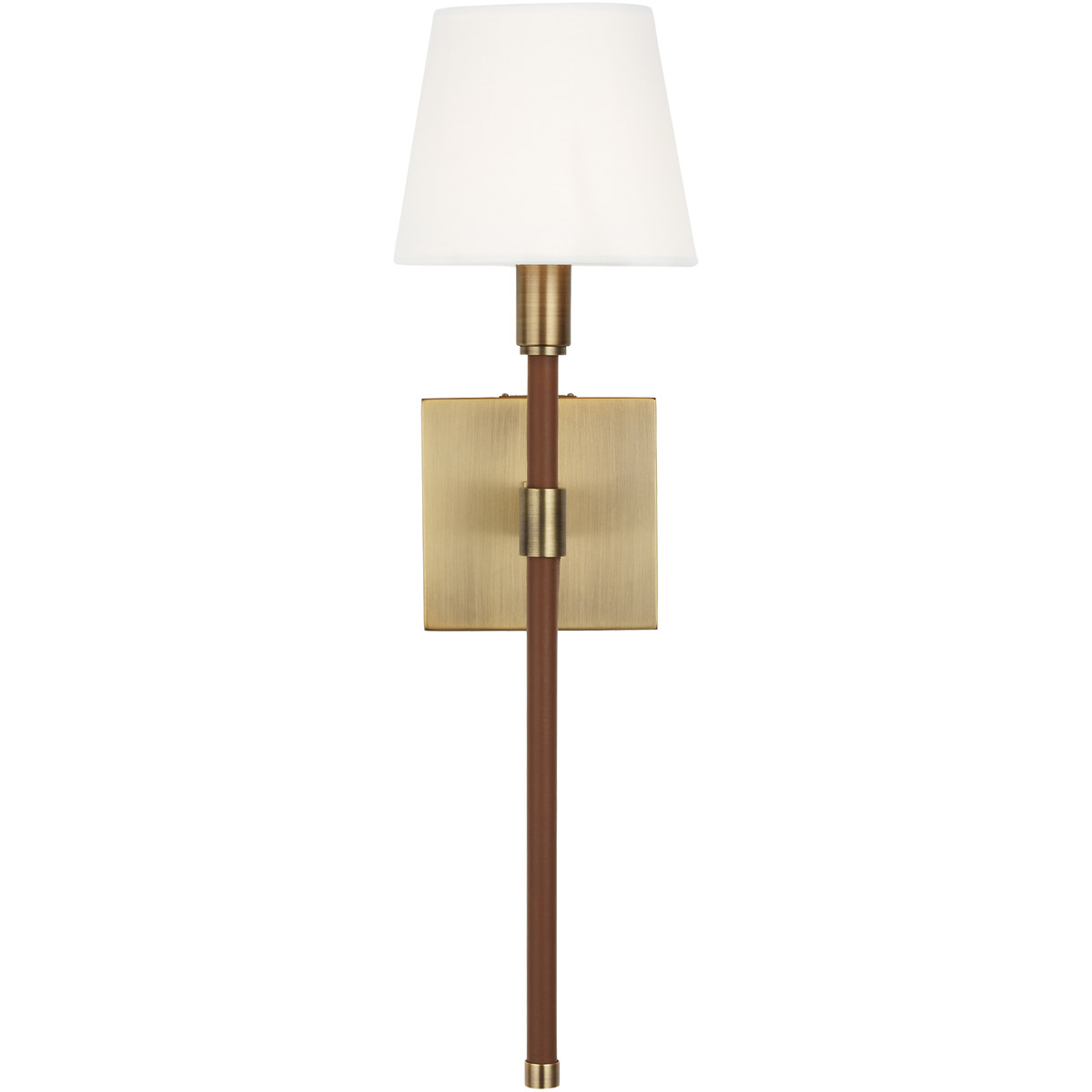 Lauren Ralph Lauren LW1011TWB Katie 1 Light Time Worn Brass  Saddle Leather Wall Sconce Wall Light