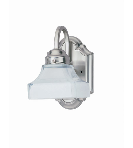 Polished Steel with Frosted Glass Shade Lite Source LS-16261PS/FRO Campton Wall Lamp