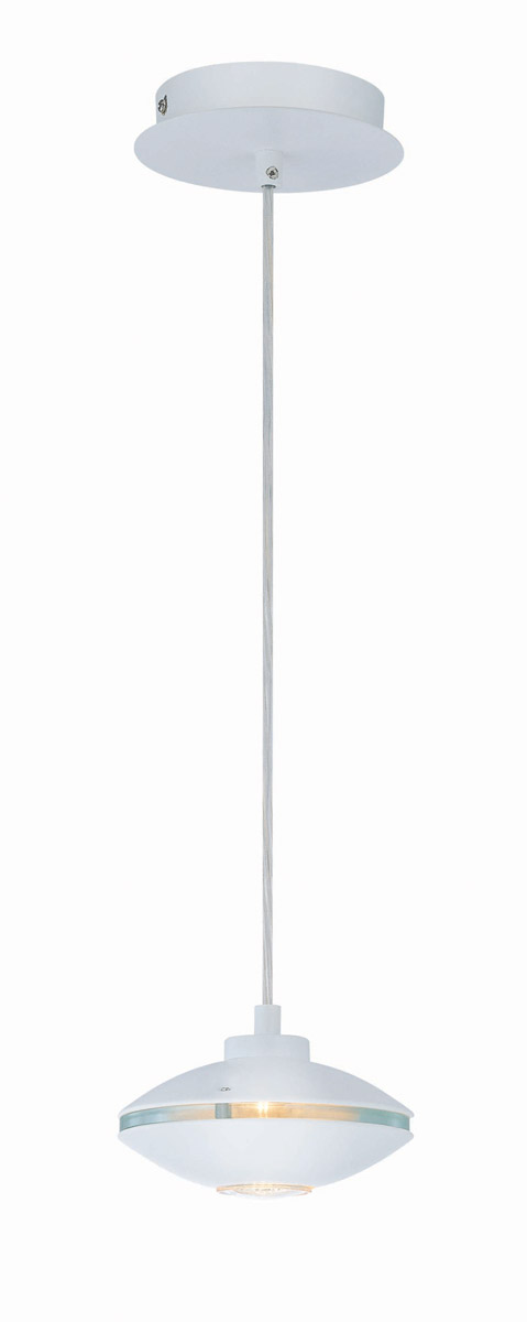 Lite Source Espace 6 Inch Mini Pendant Espace - LS-19957WHT - Modern Contemporary
