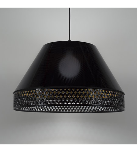 Lights Up 8330bk Qdt Gothic Large Led 5 Inch Black Pendant Ceiling