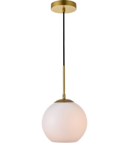 Living District Ld2207br Baxter 1 Light 8 Inch Brass Pendant Ceiling Light