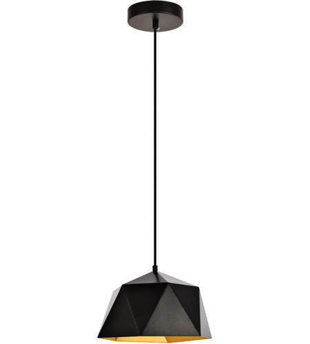 Living District Ldpd2079 Arden 1 Light 10 Inch White With Golden Inside Pendant Ceiling Light