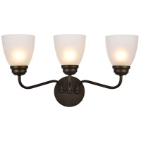 Living District LD8001W22ORB Bale 3 Light 22 inch Oil Rubbed Bronze Wall Sconce Wall Light photo thumbnail