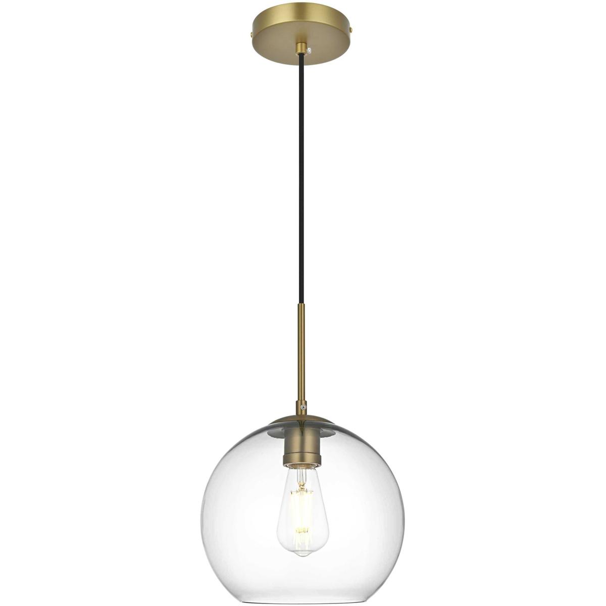 Living District LD2212SG Baxter 1 Light 10 inch Satin Gold Pendant Ceiling Light