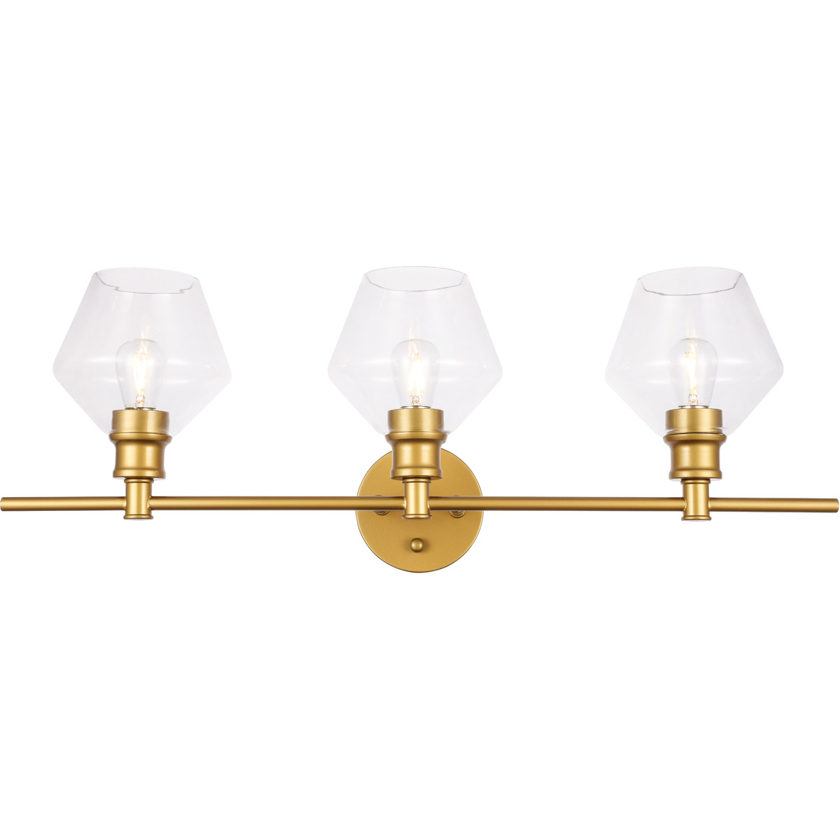 Decovio 12784-B3-2 Rochester 3 Light 28.1 inch Brass Wall sconce Wall Light