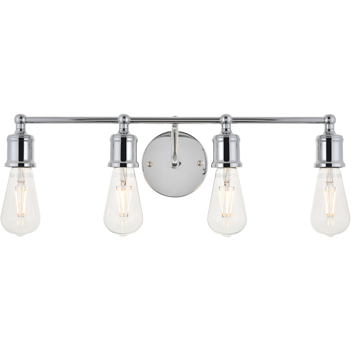 Living District LD4028W22C Serif 4 Light 22.1 inch Chrome Wall Sconce Wall Light