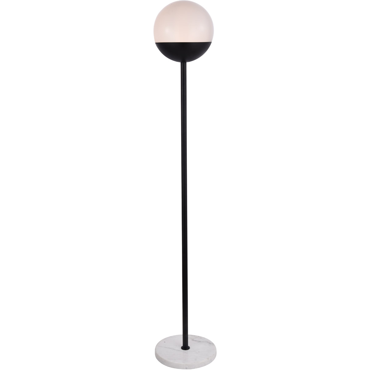 Decovio 12997BI1 Oyster Bay 62 inch 40 watt Black Floor Lamp Portable Light