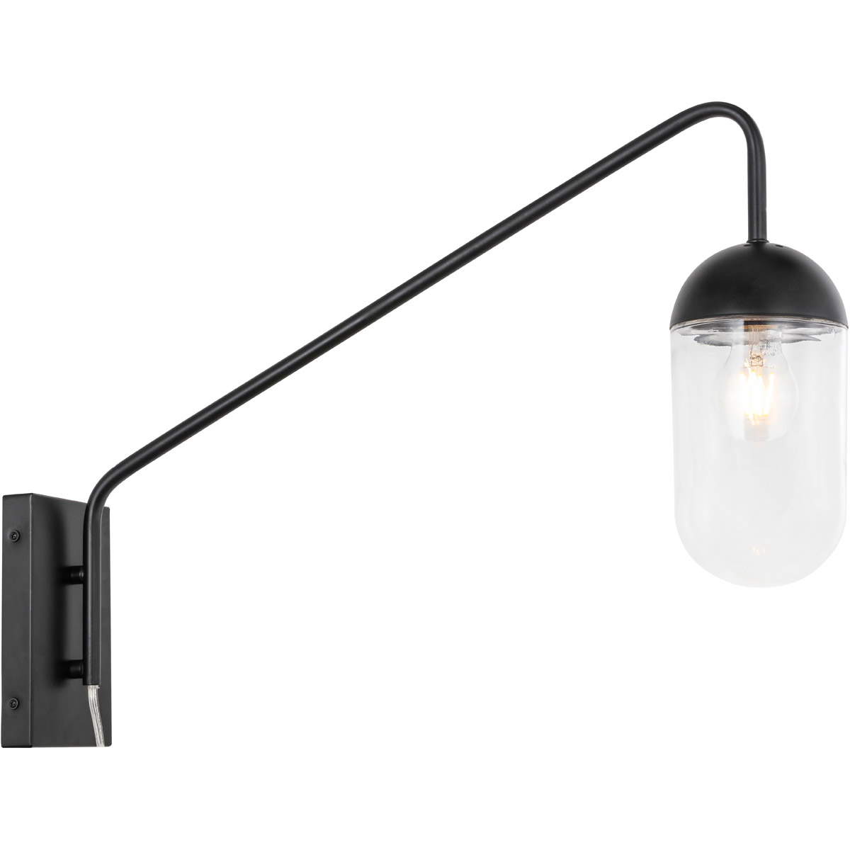Living District LD6174BK Kace 1 Light 4.8 inch Black Wall sconce Wall Light
