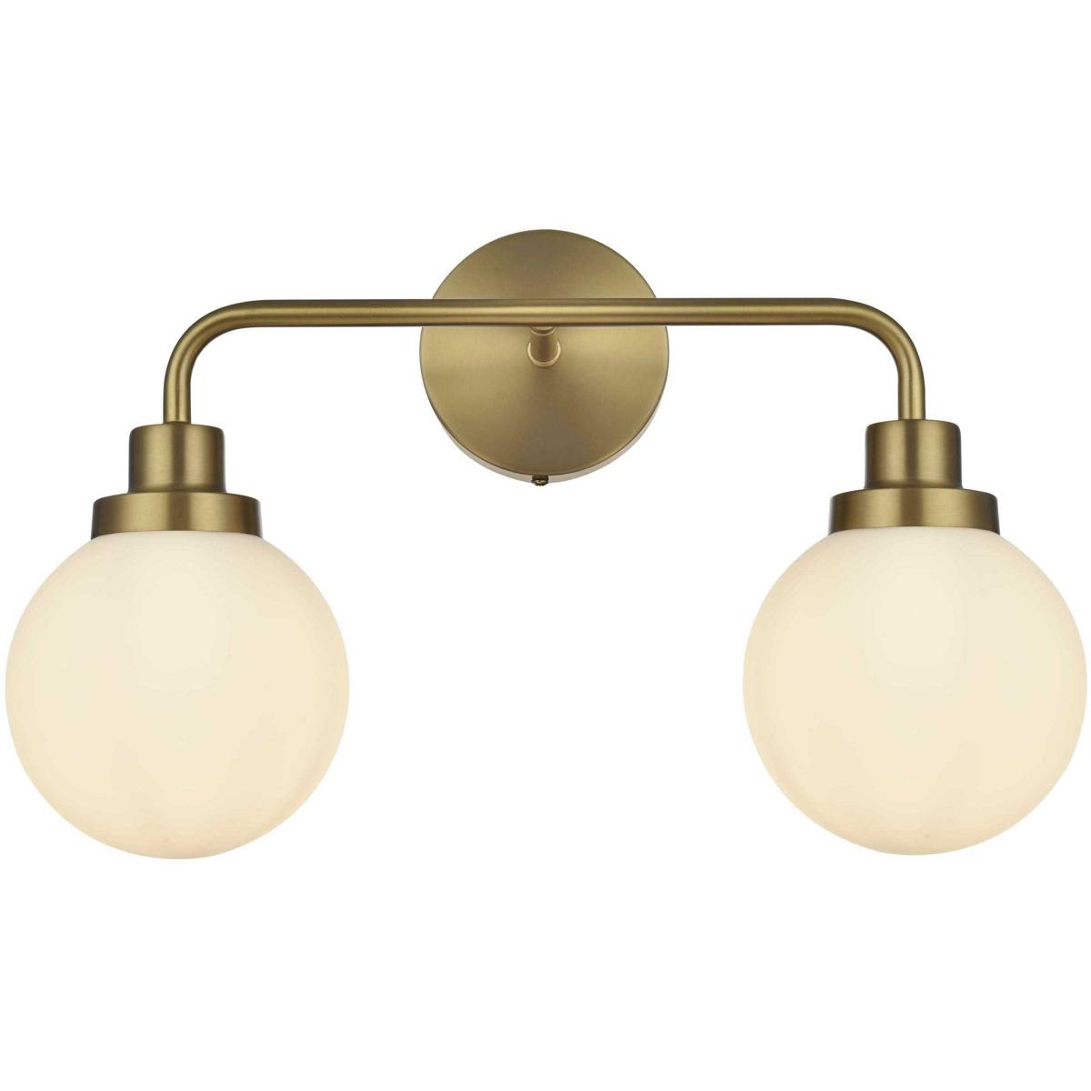 Living District LD7032W19SG Hanson 2 Light 19 inch Satin Gold Bath Sconce Wall Light