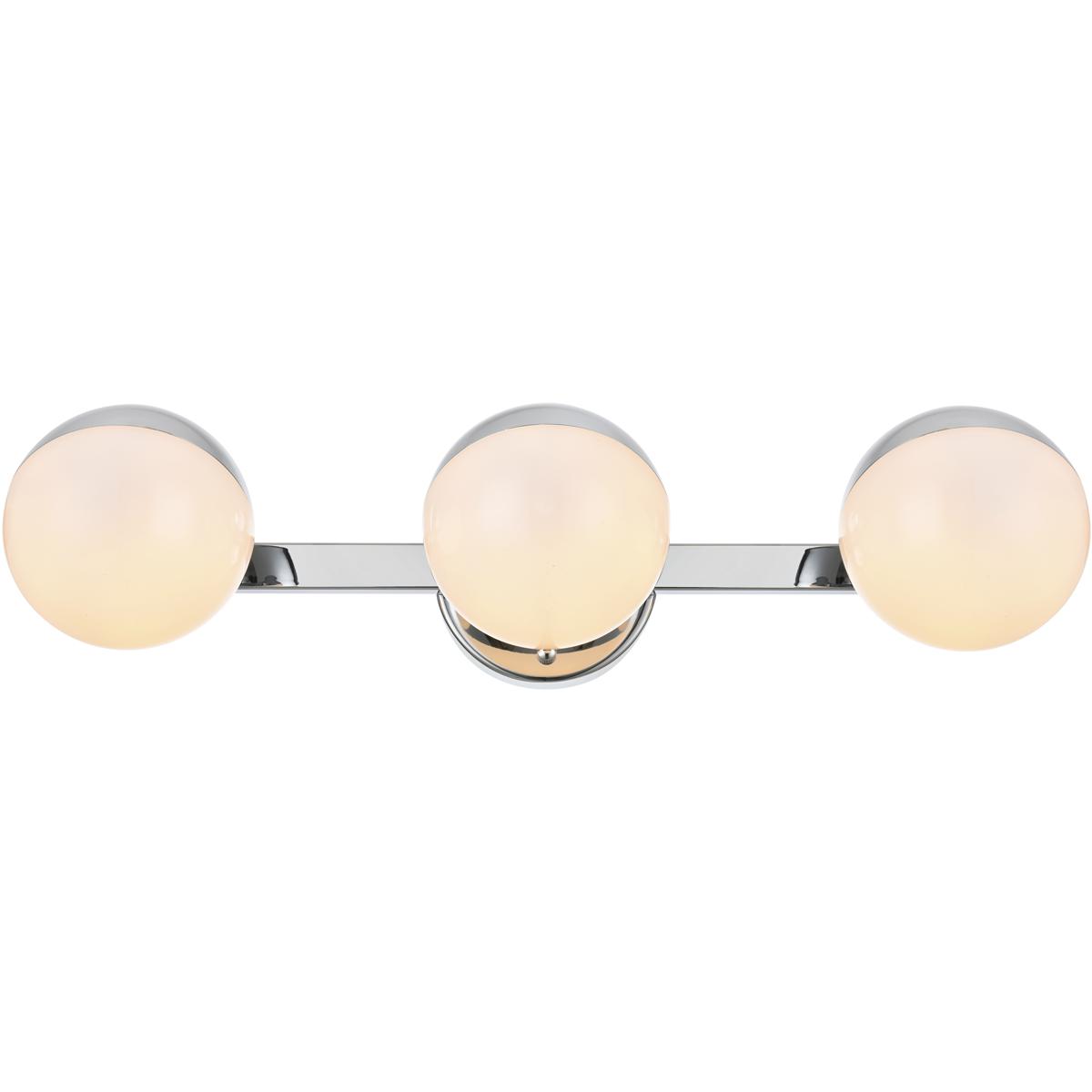 Living District LD7305W21CH Majesty 3 Light 21 inch Chrome Bath Sconce Wall Light