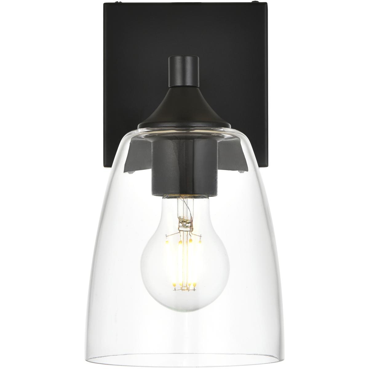 Living District LD7307W5BLK Gianni 1 Light 5 inch Black Bath Sconce Wall Light