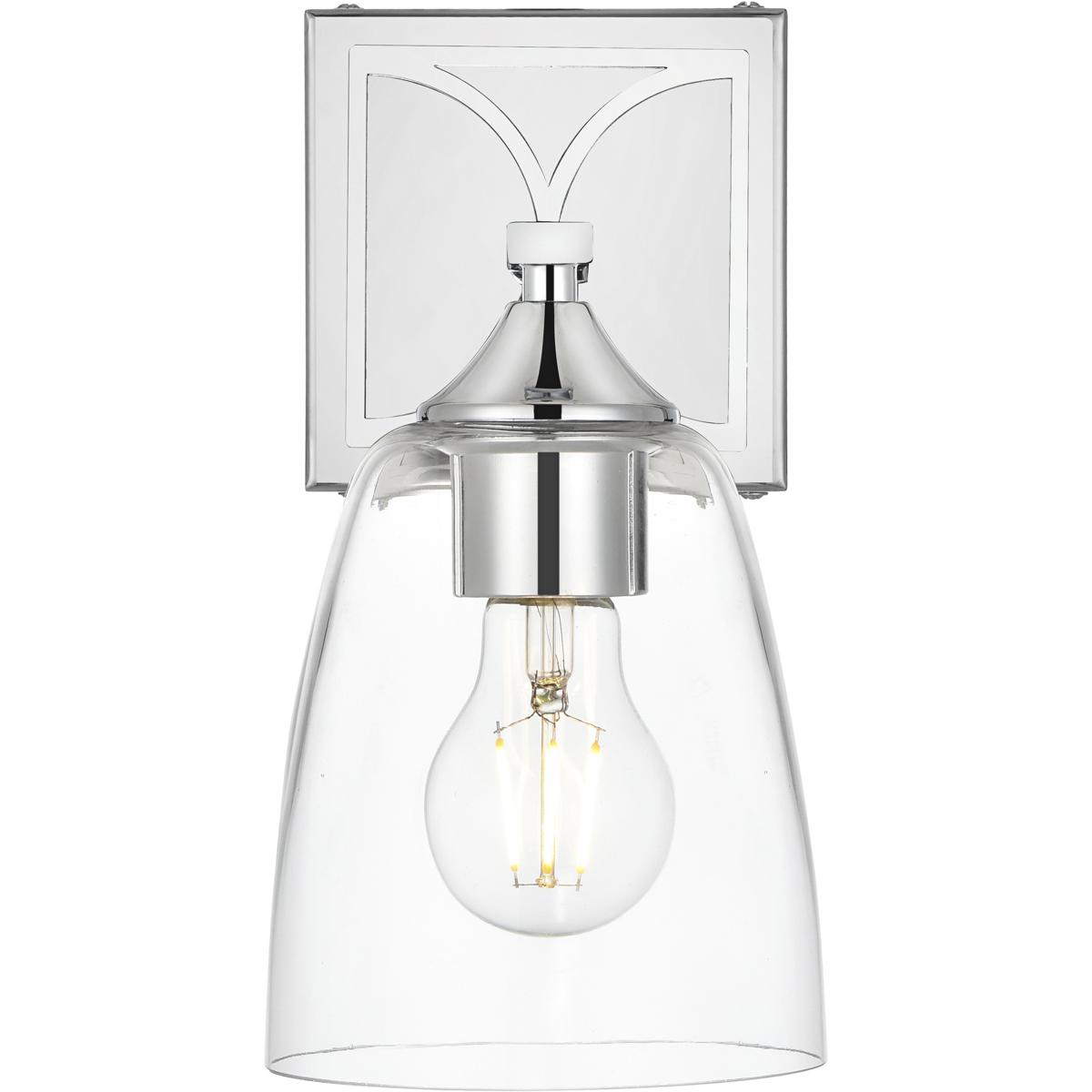 Living District LD7309W5CH Harris 1 Light 5 inch Chrome Bath Sconce Wall Light