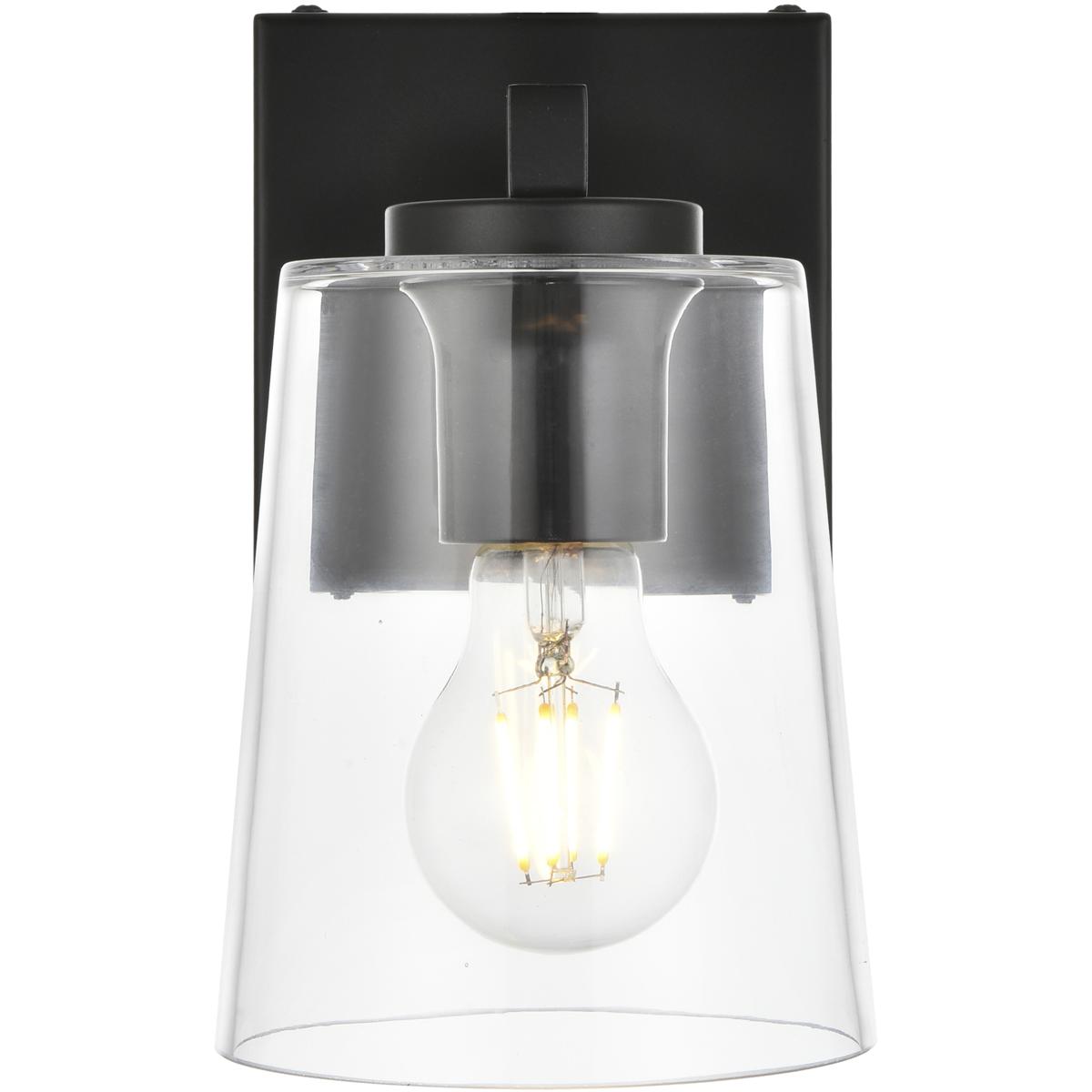 Living District LD7310W5BLK Kacey 1 Light 5 inch Black Bath Sconce Wall Light