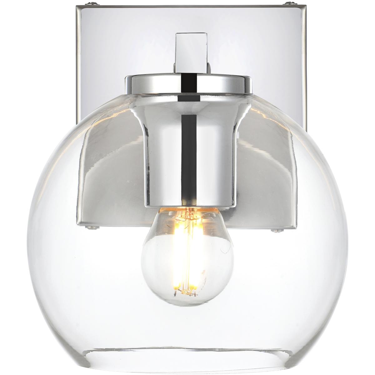 Living District LD7311W6CH Juelz 1 Light 6 inch Chrome Bath Sconce Wall Light