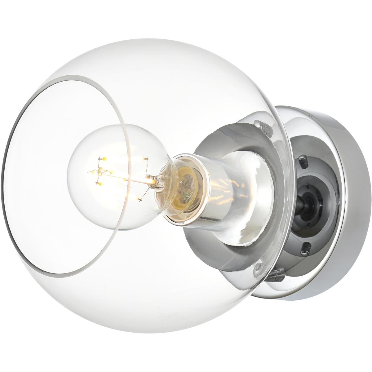 Living District LD7320W7CH Rogelio 1 Light 7 inch Chrome Bath Sconce Wall Light