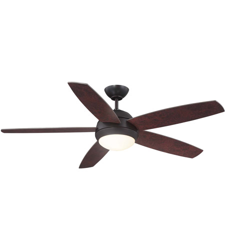 Light Visions Pl0118orb Modern 52 Inch Oil Rubbed Bronze With Cherry Chestnut Blades Ceiling Fan