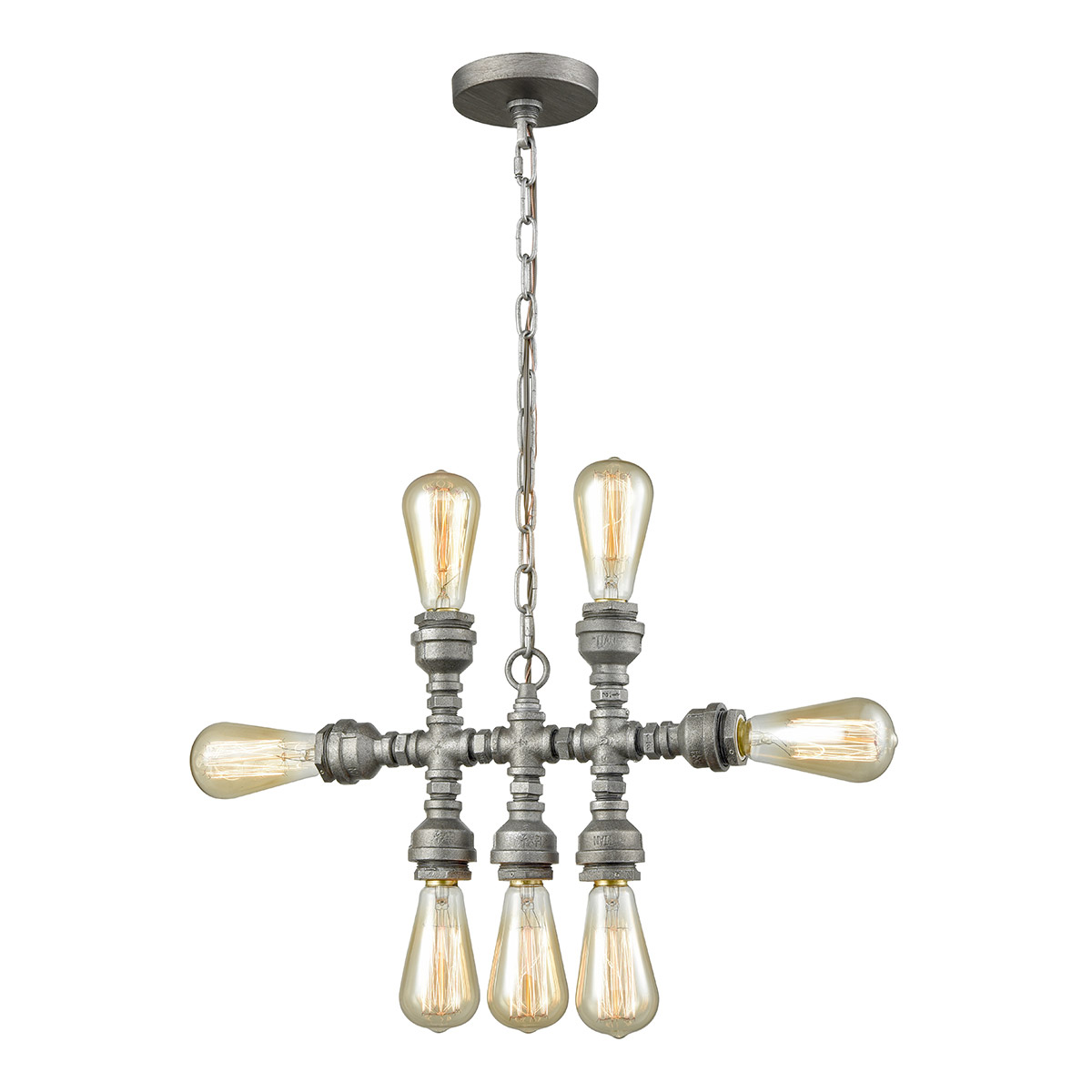 Light Visions 440657 Vintage 1 Light 12 inch Gray Pendant Ceiling