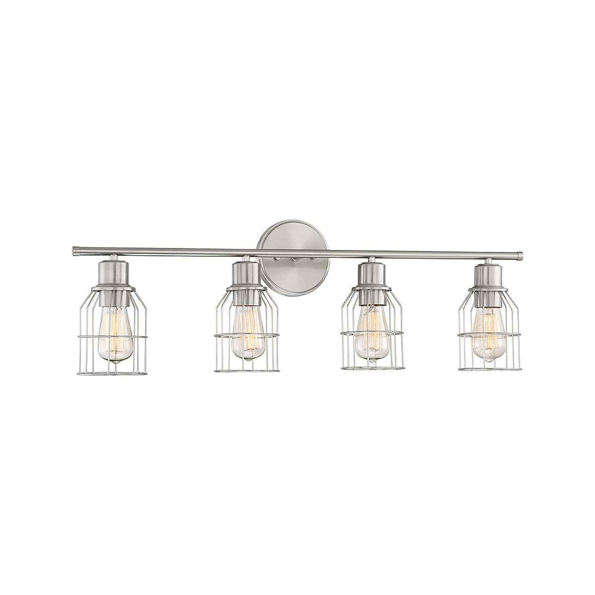 Light Visions PL0025BN Industrial Bathroom Vanity Light Brushed Nickel