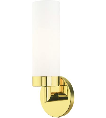 Livex Lighting 15071-02 Aero 1 Light 4 inch Polished Brass ADA ADA Single  Sconce Wall Light