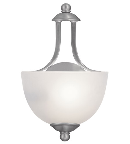 Livex Lighting Somerset 1 Light Wall Sconce in Brushed Nickel 4220-91 photo