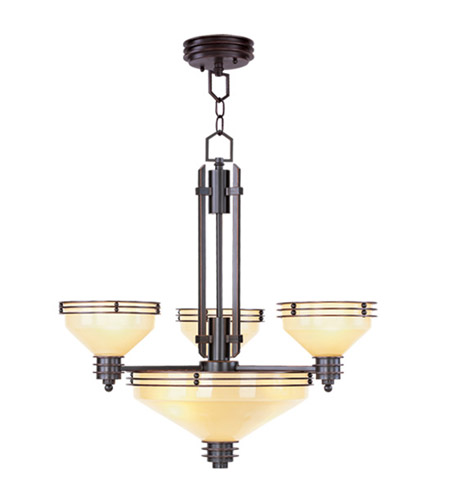 Matrix 6 Light Chandeliers in Olde Bronze 4353 67